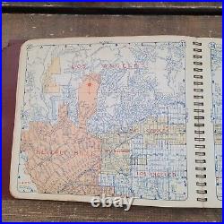 RARE Original 1959 Thomas Bros. Los Angeles Orange Counties Street Atlas MAPS