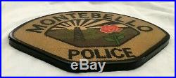 RARE Police Large Wall Plaque Patch Los Angeles County, Montebello California
