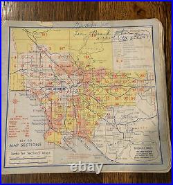 RARE Vintage 1955 Thomas Bros Popular Atlas of LOS ANGELES County Map Book