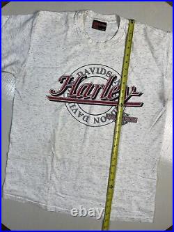 RARE Vintage 1992 L. A. COUNTY Harley Davidson T Shirt Holoubek Men's XL USA Made