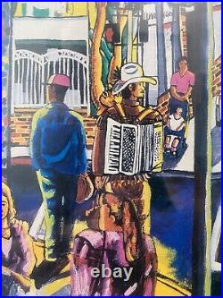 RARE Vintage Chicano Mexican Art Exhibition Poster, Roberto Gutierrez SIGNED