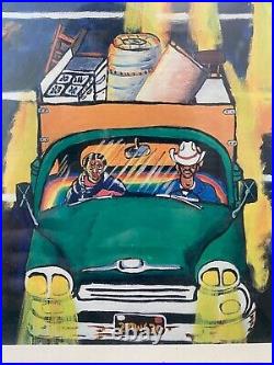 RARE Vintage Chicano Mexican Art Exhibition Poster, Roberto Gutierrez SIGNED