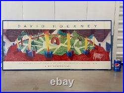 RARE Vintage David Hockney Modern LACMA Exhibition Lithograph Poster, 1988