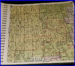 RARE Vintage Thomas Bros Popular Atlas Of Los Angeles County 1954 Edition map