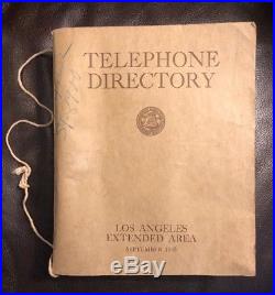 RARE Vtg 1935 LOS ANGELES City County Telephone Directory California Book