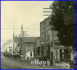 RPPC Street Scene in Downtown GARDENA Los Angeles County, CALIFORNIA 1914
