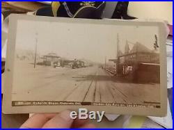 Rare 1897 Cabinet Photo, Redondo Railroad Depot, Los Angeles County, California