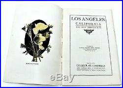 Rare 1909 Los Angeles California Booklet + Map City & County Chamber Of Commerce