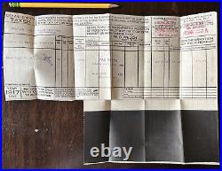 Rare 1917 Los Angeles County And School Tax Collector Statement Ephemera