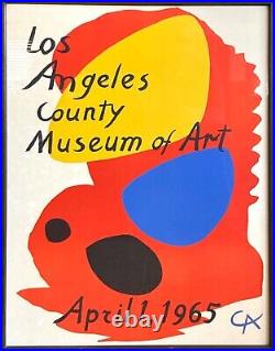 Rare 1965 Original Poster Alexander Calder Los Angeles County Museum Of Art