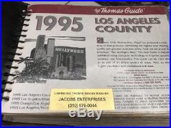 Rare 1995 Laminated Thomas Guide Map Book Los Angeles County Orange County