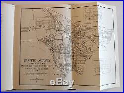 Rare Book 1937 HIGHWAY TRAFFIC SURVEY in the COUNTY of LOS ANGELES with MAPS