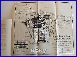 Rare Book 1937 HIGHWAY TRAFFIC SURVEY in the COUNTY of LOS ANGELES with MAPS