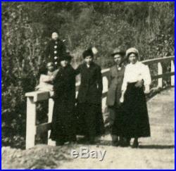 Rile RPPC Car & Tourists in TOPANGA CANYON Los Angeles County CALIFORNIA c. 1915