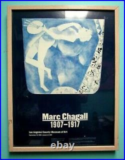 Robert Chagall 1907-1917 Los Angeles county museum of art 1996 poster WOW