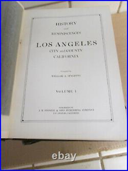 SPALDING History & Reminiscence Los Angeles City & County California 3 Vols 1931