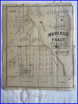 San Gabriel, Los Angeles County, California Map of the Marengo Tract Original
