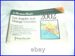 THOMAS GUIDE 2002 LOS ANGELES AND ORANGE COUNTIES STREET By Thomas Brothers VG+