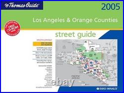THOMAS GUIDE 2005 LOS ANGELES AND ORANGE COUNTIES STREET By Rand Mcnally VG+