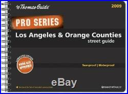 THOMAS GUIDE PRO SERIES LOS ANGELES & ORANGE COUNTIES STREET By Rand Mcnally
