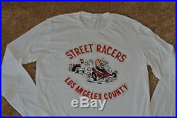 TRUE RELIGION STREET RACERS LOS ANGELES COUNTY L/S T-Shirt M NWOT$ TR Logo's