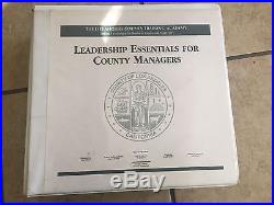 The Los Angeles County Training Academy Books/ In Large Binder