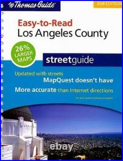 The Thomas Guide Easy-To-Read Los Angeles County Streetguide GOOD