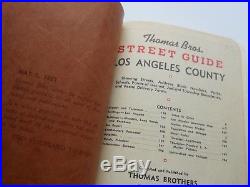 Thomas Bros Los Angeles County Street Guide 1951 California Map Vtg City Atlas