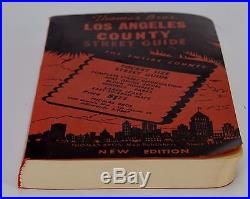 Thomas Bros. Los Angeles County Street Guide Vintage 1955 Pocket Size Mint