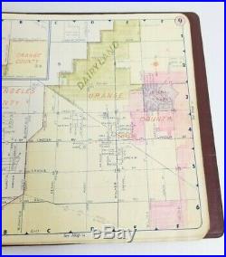 Thomas Bros Map Los Angeles Orange County 1955 Very Rare Excellent