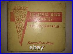 Thomas Bros Maps 1980 Los Angeles Orange Counties