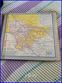 Thomas Bros Popular Atlas Of Los Angeles County 1955 Addition rare