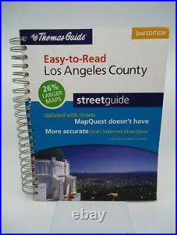 Thomas Guide Easy to READ LOS ANGELES COUNTY Streetguide PAPERBACK VERYGOOD