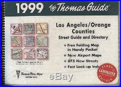 Thomas Guide Los Angeles / Orange Counties 1999 Plastic LAMINATED Edition