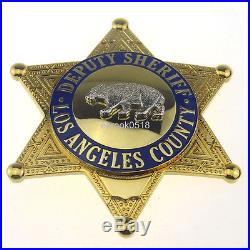U. S. Los Angeles County Deputy Sheriff Bear Pin Props Collection Gold Badge