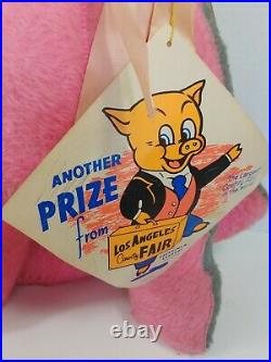 VINTAGE 1960s Los Angeles LA County Fair Prize Large 31 Mouse with Tags Dollcraft