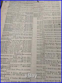 VINTAGE RARE 1930 Los Angeles & County California Telephone Directory Book LOOK