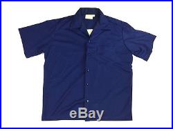 VTG California Bowling Shirt Southern Los Angeles County LA Blue Mens Size Large