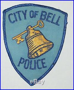 Very Old CITY OF BELL POLICE Los Angeles County California CA PD Used Vintage