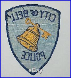 Very Old CITY OF BELL POLICE Los Angeles County California CA PD Used Vintage