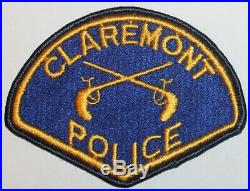 Very Old CLAREMONT POLICE Los Angeles County California CA PD 1st Issue Vintage