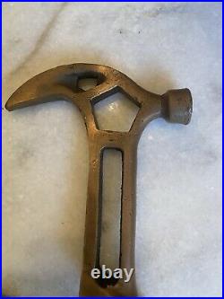 Very Rare! Bronze Antique Los Angeles County Fire Department Fire Hydrant Tool