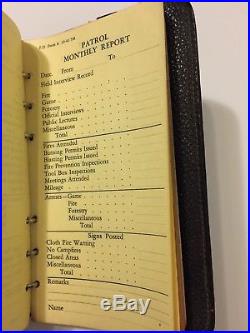 Vintage 1940s Los Angeles County Fire Department Forestry Note Pad Book Reports