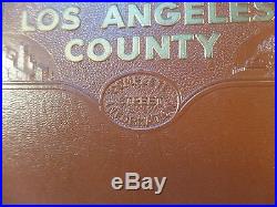 Vintage 1953 THOMAS BROS Popular Atlas LOS ANGELES COUNTY map book VGC