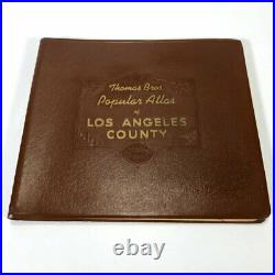 Vintage 1953 Thomas Bros. Popular Atlas & Los Angeles County Street Guide Book