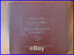 Vintage 1955 Thomas Bros Popular Atlas Of LOS ANGELES County CALIFORNIA Maps