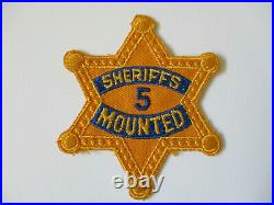 Vintage 1960 era Los Angeles County Califonia Sheriff Mounted Posse Police Patch