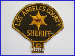 Vintage 1961 Los Angeles County Sheriff Reserve R Cut Edge Twill Police Patch