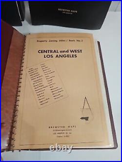 Vintage 1964 Property Zoning Atlas 4 Books Los Angeles County California Maps