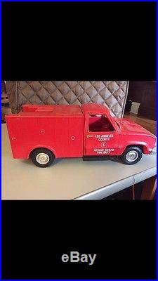 Vintage 1975 Los Angeles County 51 Rescue Squad Fire Dept Truck